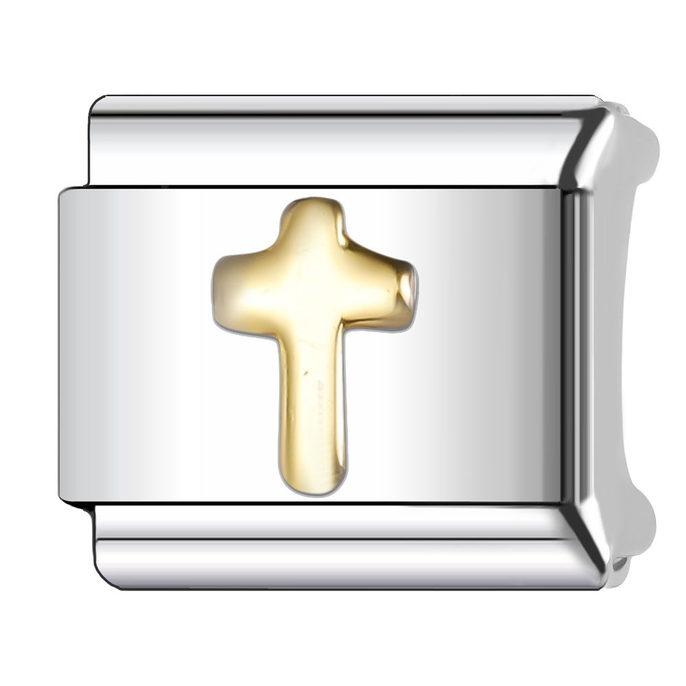 Wholesale 5pcs Italian Charm Bracelet 9mm DIY Splicing Cute Creative Stainless Steel Composable Bracelet