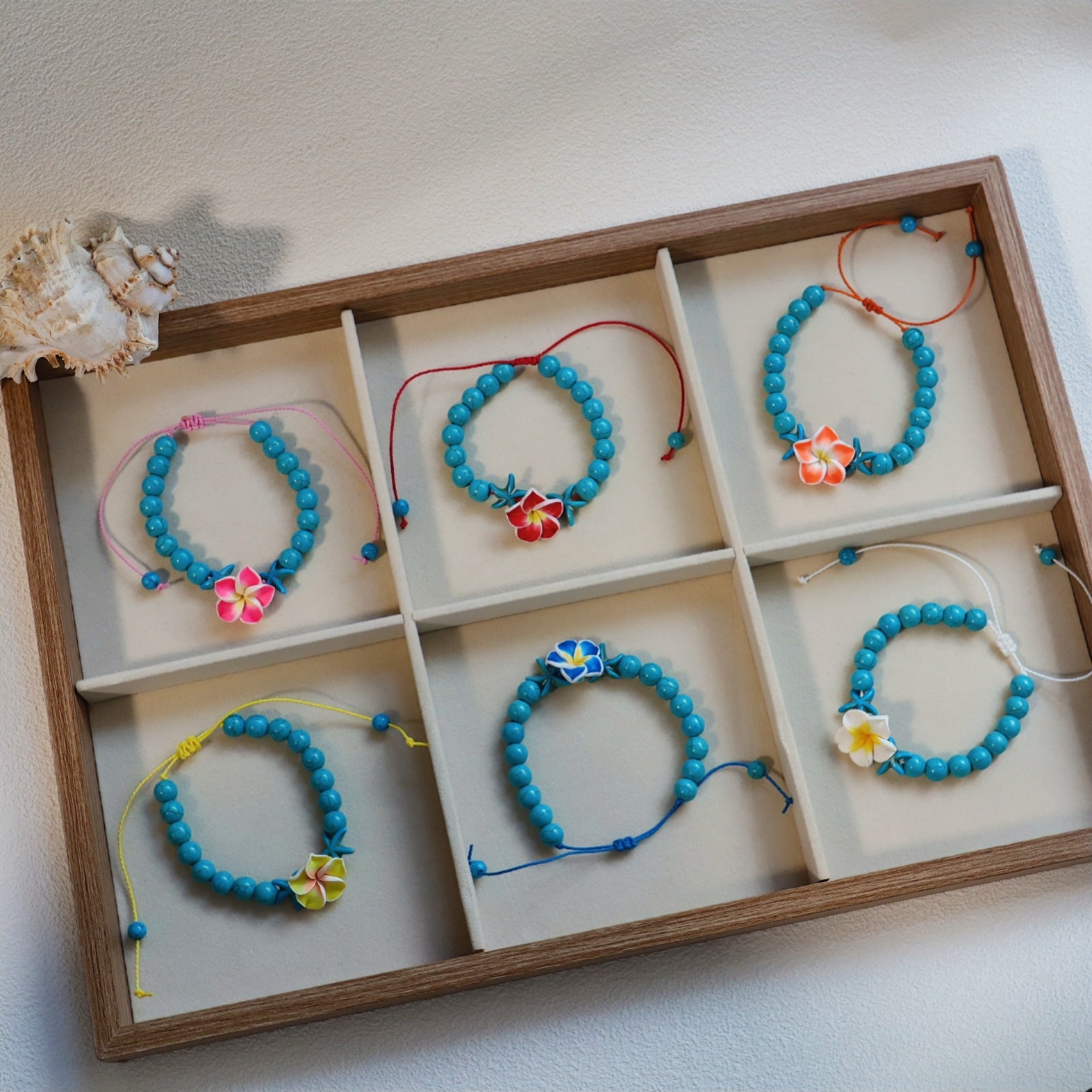 Wholesale Bohemian Sunflower Bracelet - Turquoise Beaded Leather Jewelry Accessory,  Trendy Gift for Women