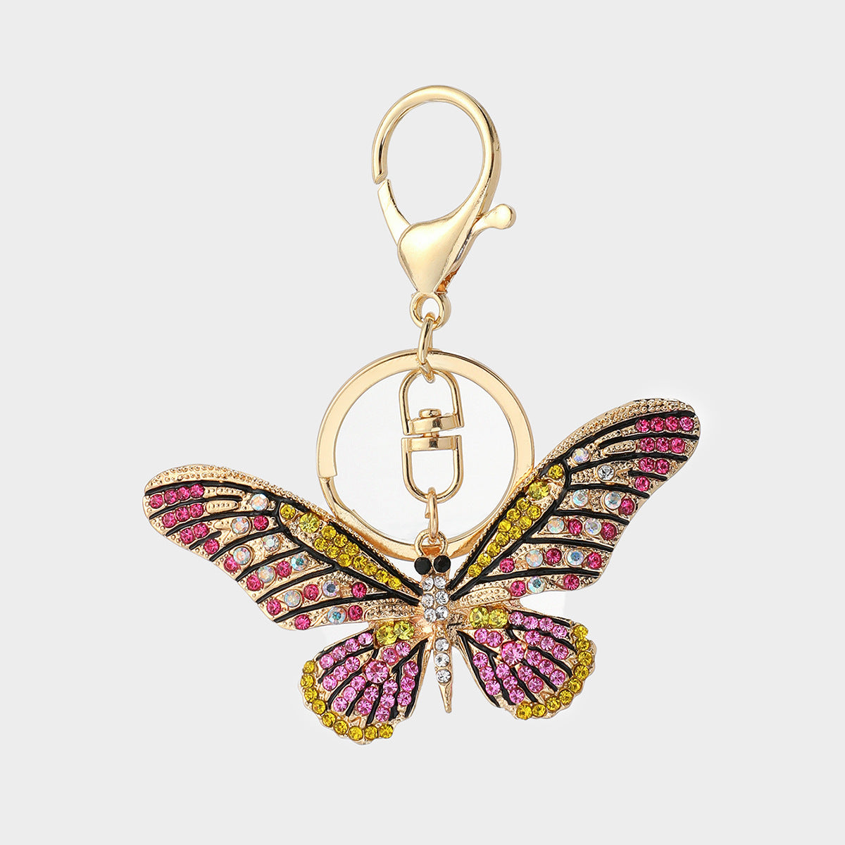 Wholesale Colorful Rhinestone Keychains ACC-KC-YuanFei001