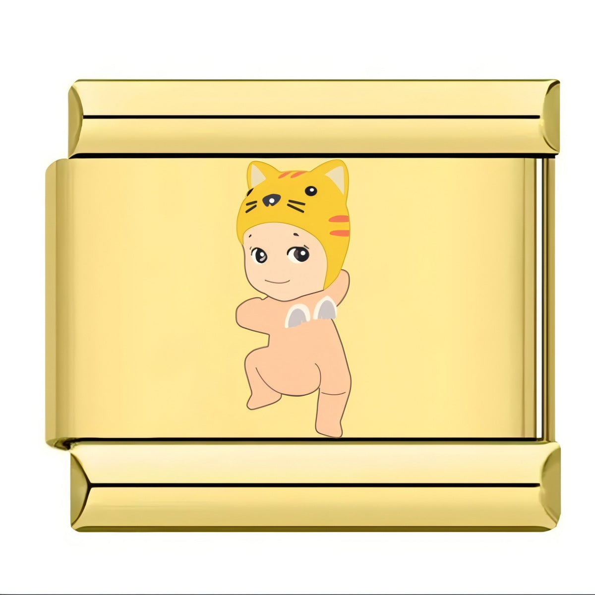 Wholesale 10pcs Italian Charm Bracelet 9mm DIY Splicing Cartoon Cute Stainless Steel Composable Bracelet