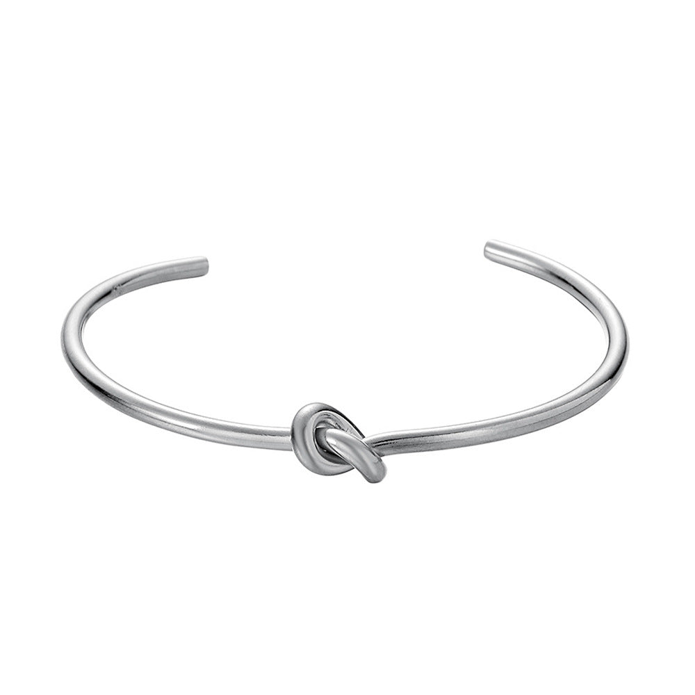 Wholesale  Titanium Steel Plated C-shaped Opening Bracelet