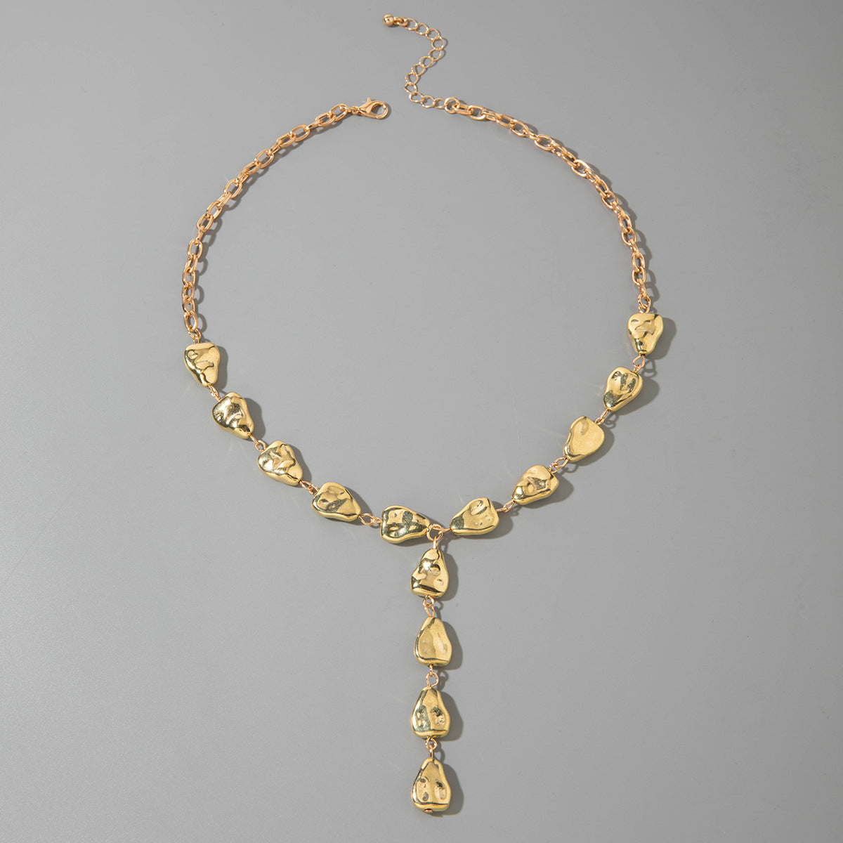 Wholesale Irregular Y-shaped clavicle teardrop pendant necklace