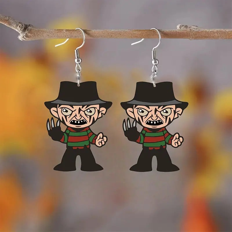 Wholesale  Horror Movie Figure Acrylic  Earrings