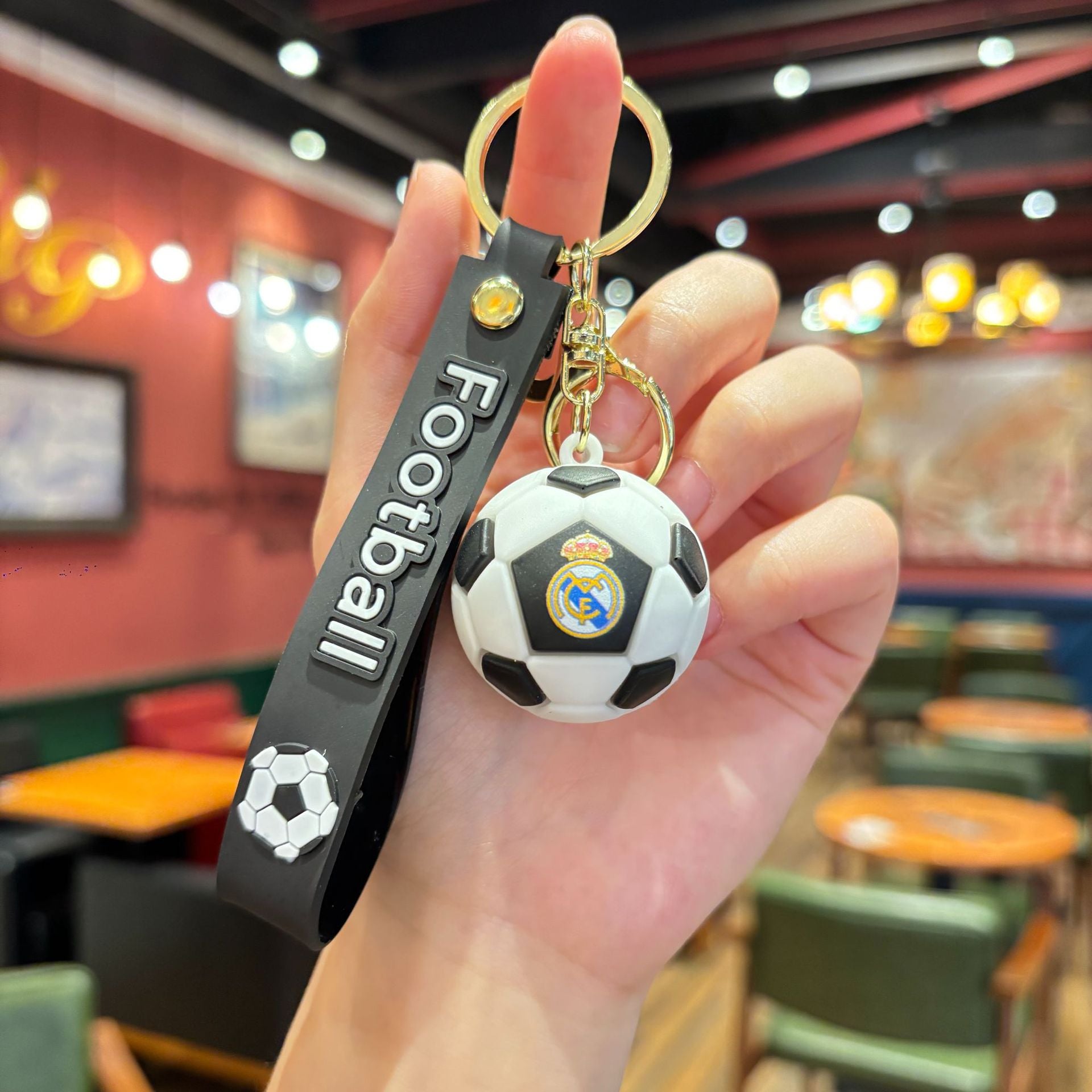 Wholesale  Cartoon Standard Soccer Football Keychain