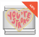 Wholesale Italian Charm Bracelet 9mm DIY Splicing Pink Series Titanium Steel Composable Bracelet