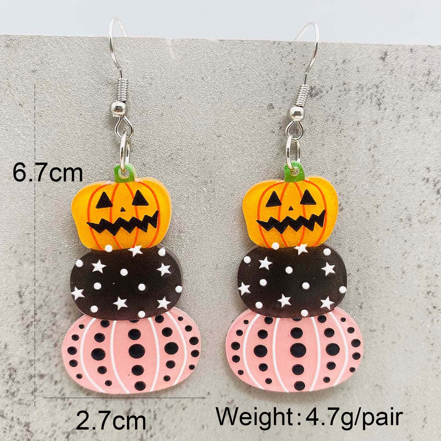 Wholesale Halloween Earrings Cat Ghost Pumpkin Strawberry Eyeball Acrylic Earrings ACC-ES-ChenY016