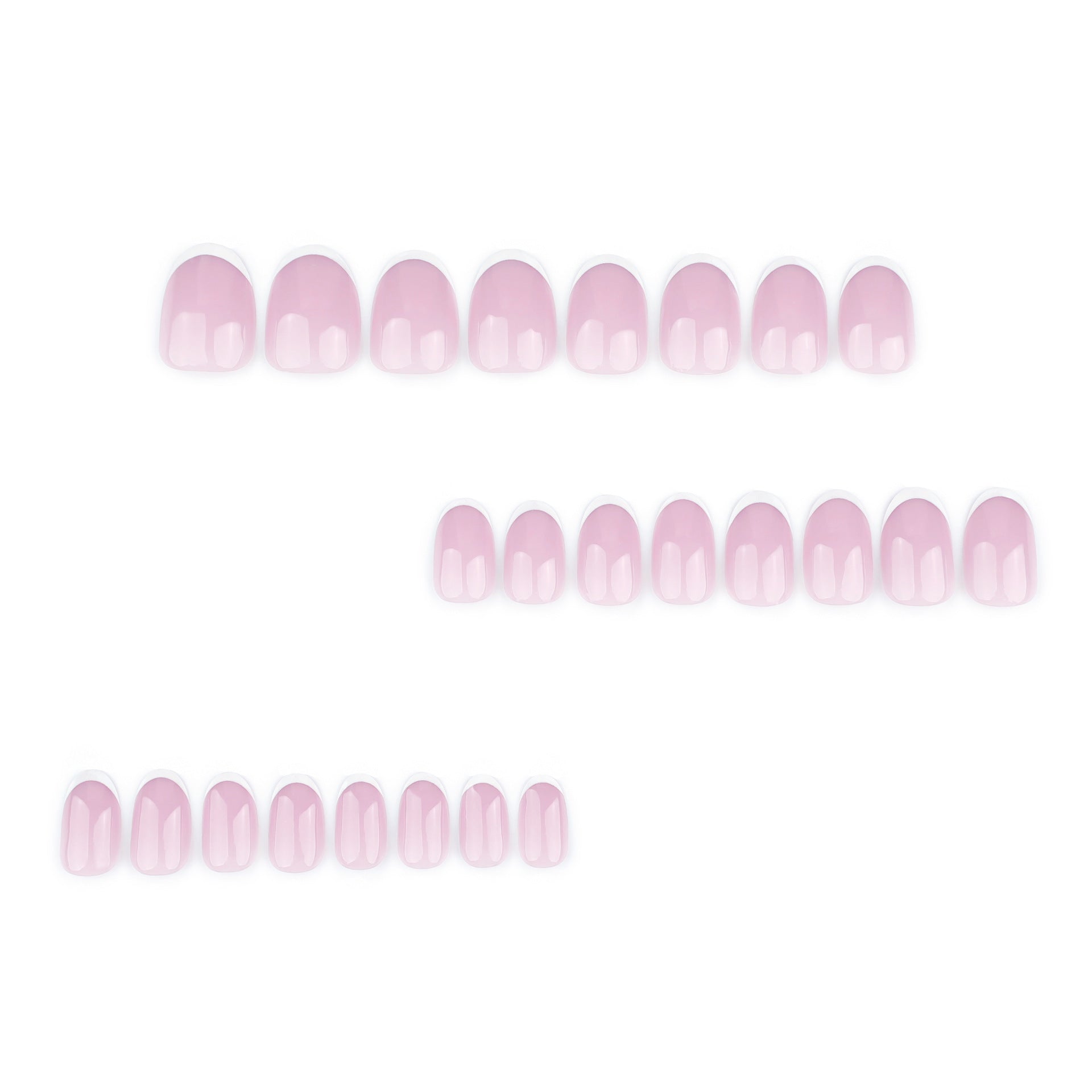Wholesale 24 Pieces/box White Border Nails Kits Nail Stickers