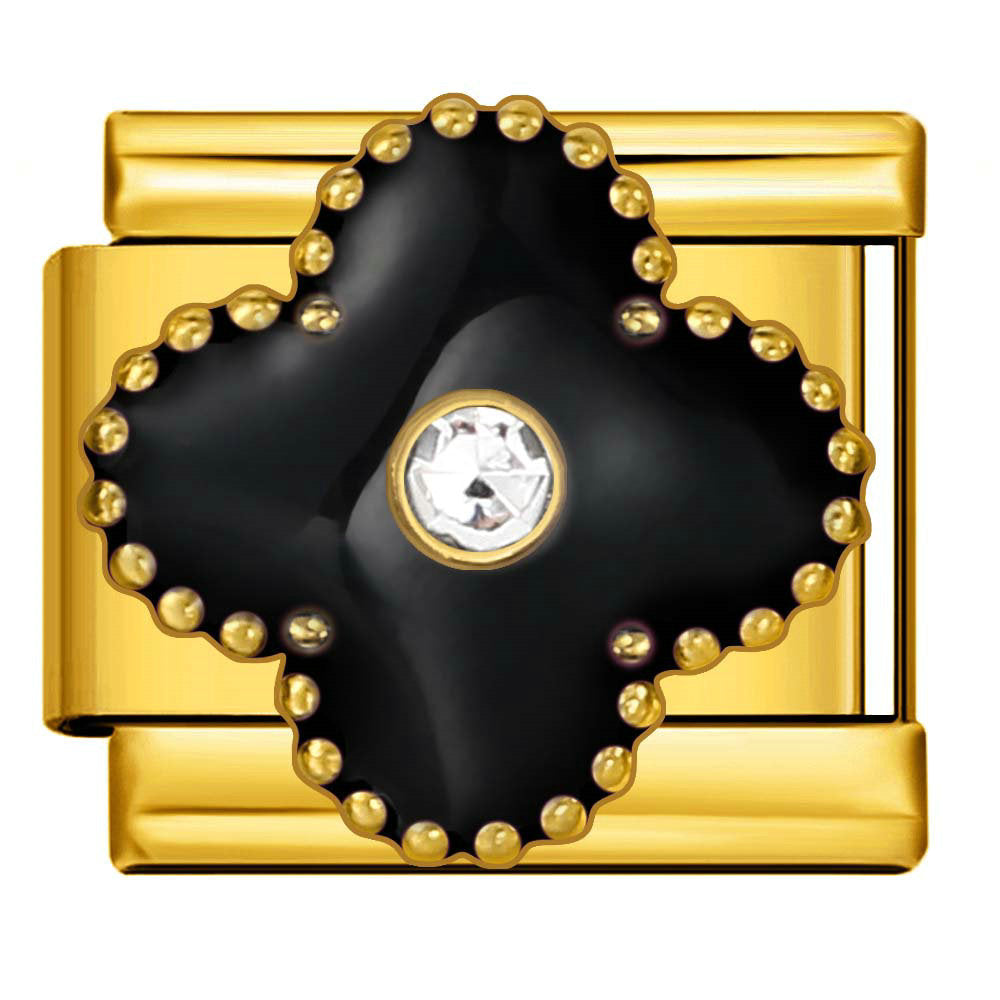 Wholesale 9mm Italian Charm Starter Bracelets DIY Four Leaf Clover Stainless Steel Composable Bracelet