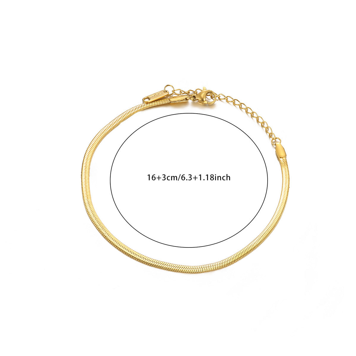 Wholesale Stainless Steel 18K Gold-Plated Bracelet