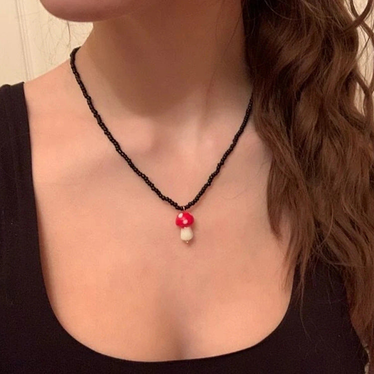 Wholesale  Color Rice Beads Handmade Beaded Necklace