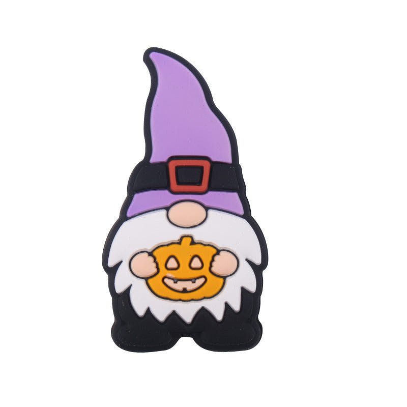 Wholesale 5pcs Christmas Silicone Beads Focal Beads DIY Beading Accessories ACC-BDS-GuangTian044