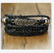 Wholesale Retro Braided Leather Bracelets