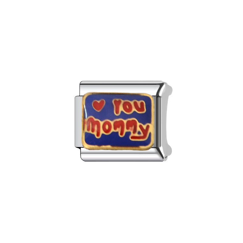 Wholesale Italian Charm Bracelet 9mm DIY Splicing Cute Creative Stainless Steel Composable Bracelet