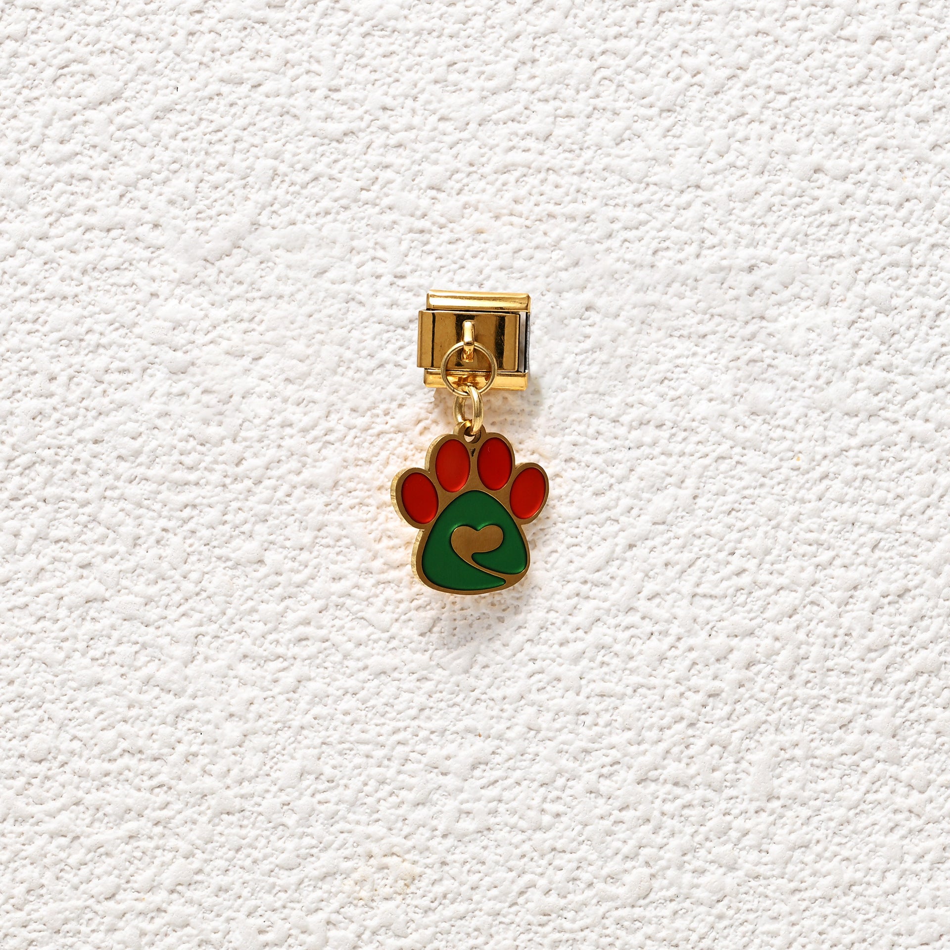 Wholesale Italian Charm Bracelet 9mm DIY dog paw series Creative Stainless Steel Composable Bracelet