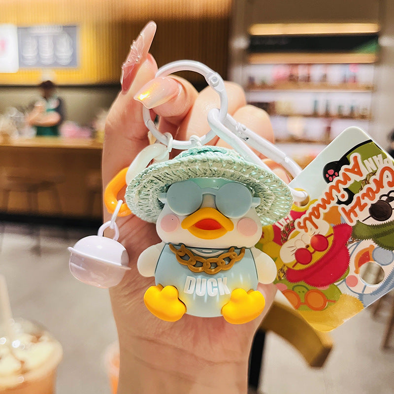 Wholesale Cartoon Panda PVC Soft Glue Cute Anime Keychains ACC-KC-HangLi009