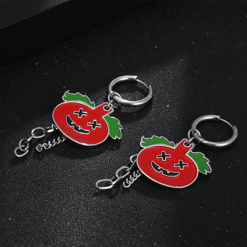Wholesale Halloween Ghost Face Pumpkin Earrings ACC-ES-Yixin010