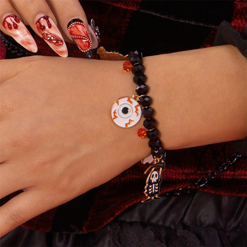 Wholesale  Pumpkin  Crystal Beaded Bracelet Party Gift Fashion Accessory