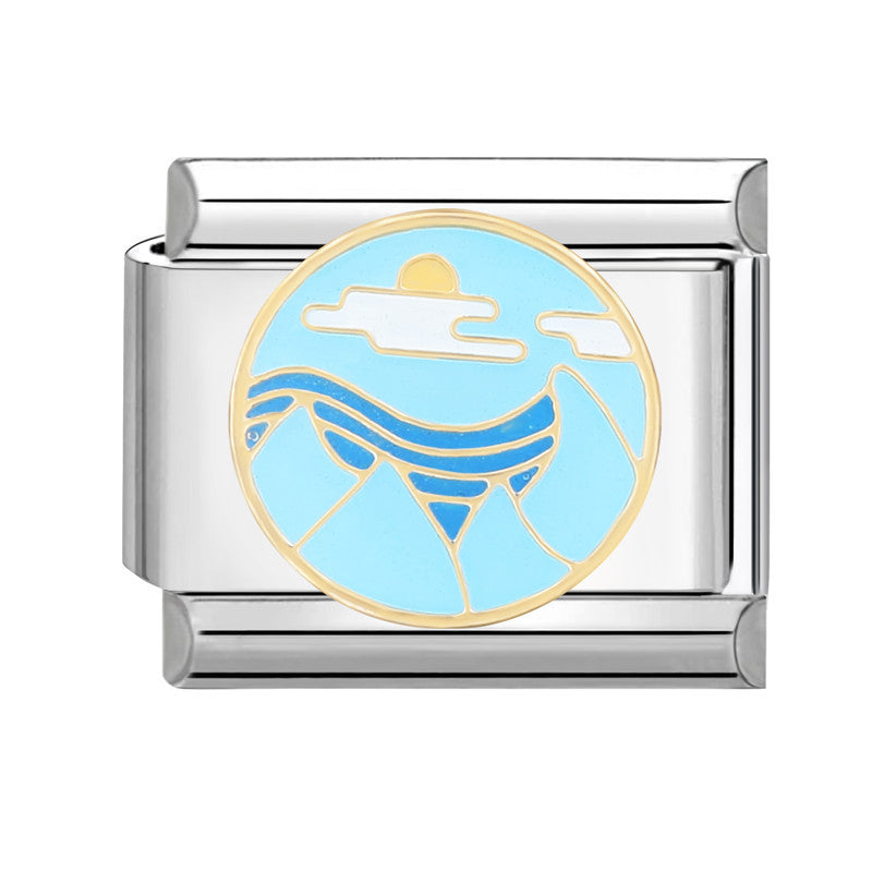 Pulsera de encanto italiano al por mayor de 9 mm Diy Suplicamiento Lindo pulsador creativo de acero Titanio Compuesta de acero Pulsera