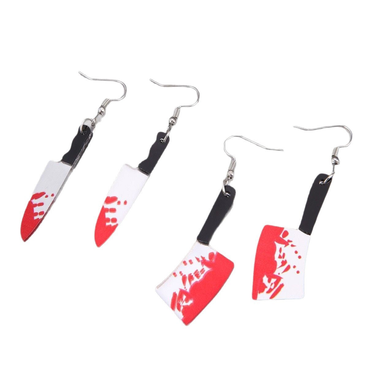 Wholesale Halloween saw axe earrings