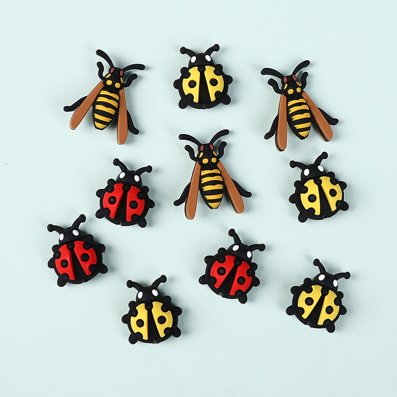 Wholesale 20pcs Bee Focal Beads DIY Bead Accessories