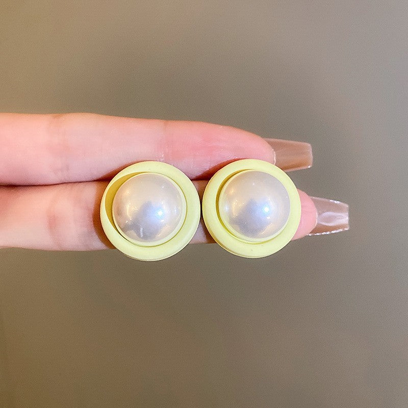 Wholesale Yellow Flower Butterfly Simple Earrings ACC-ES-Weim004