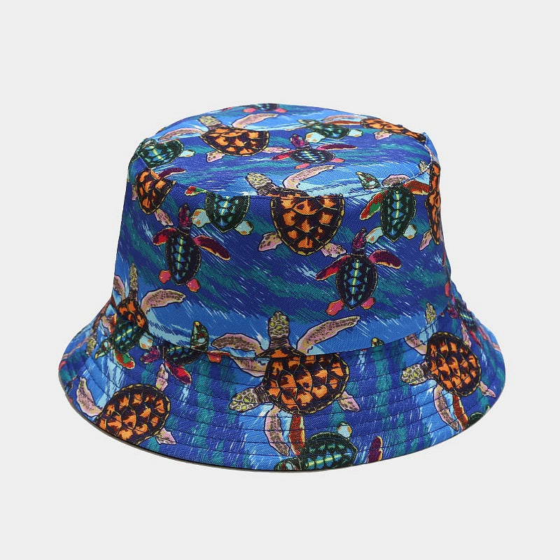Wholesale Ocean Animal Pattern Double Sided Bucket Hat ACC-HT-LvYi008