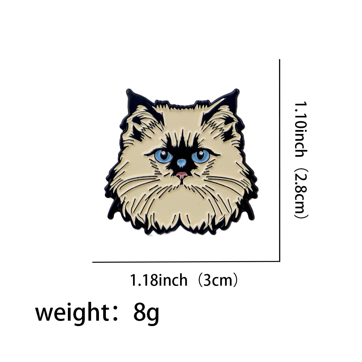 Wholesale Alloy cartoon pet cat dog animal brooch badge