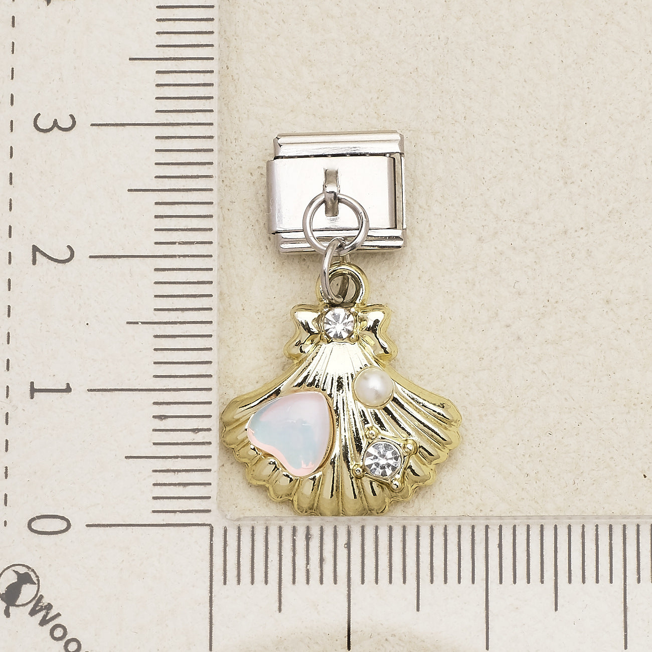 Wholesale Italian Style Stainless Steel Pendant Charms Heart Butterfly Shell Moon Flower Fish Tail DIY Jewelry Making Accessory For Boutique Resale