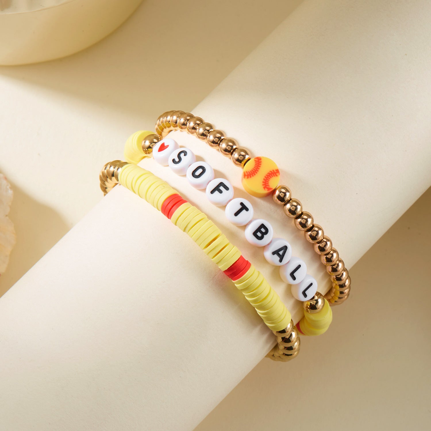Wholesale  ball multi-layer bracelet soft ceramic bracelet