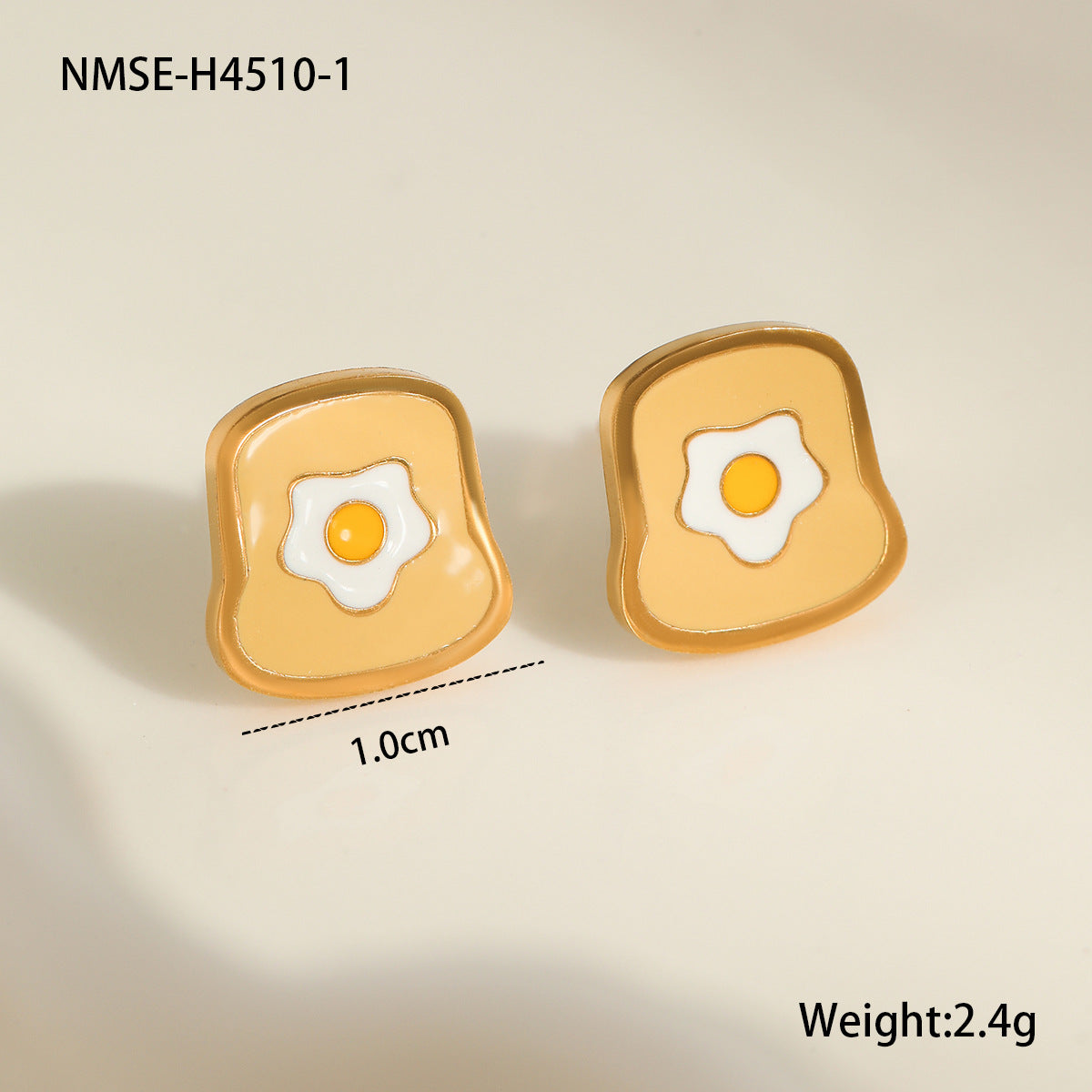 Wholesale  Colorful Oil-Dropping Stainless Steel Earrings