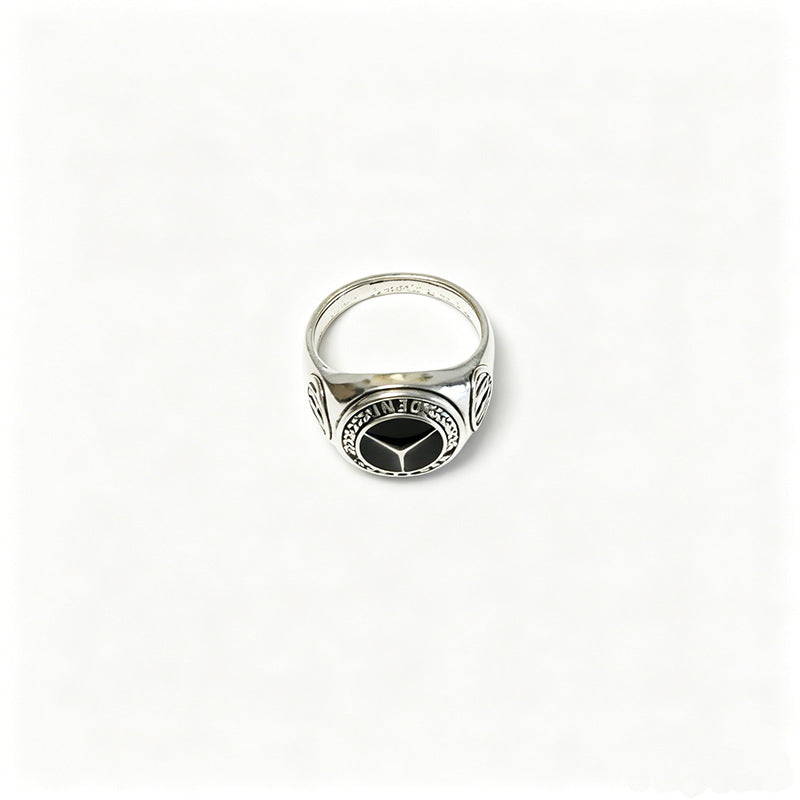 Wholesale Alloy Vintage Punk Hip Hop Ring,  Geometric Design,  Antique Silver Finish,  Fashion Jewelry Accessory for Resale