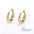 Wholesale  stainless steel  luxury style 18k gold earrings