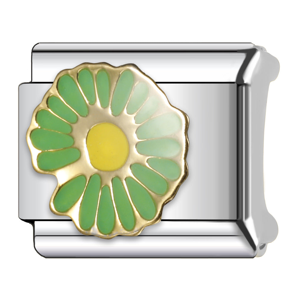 Wholesale Italian Charm Bracelet 9mm DIY Splicing Fruit and Vegetable Series Stainless Steel Composable Bracelet