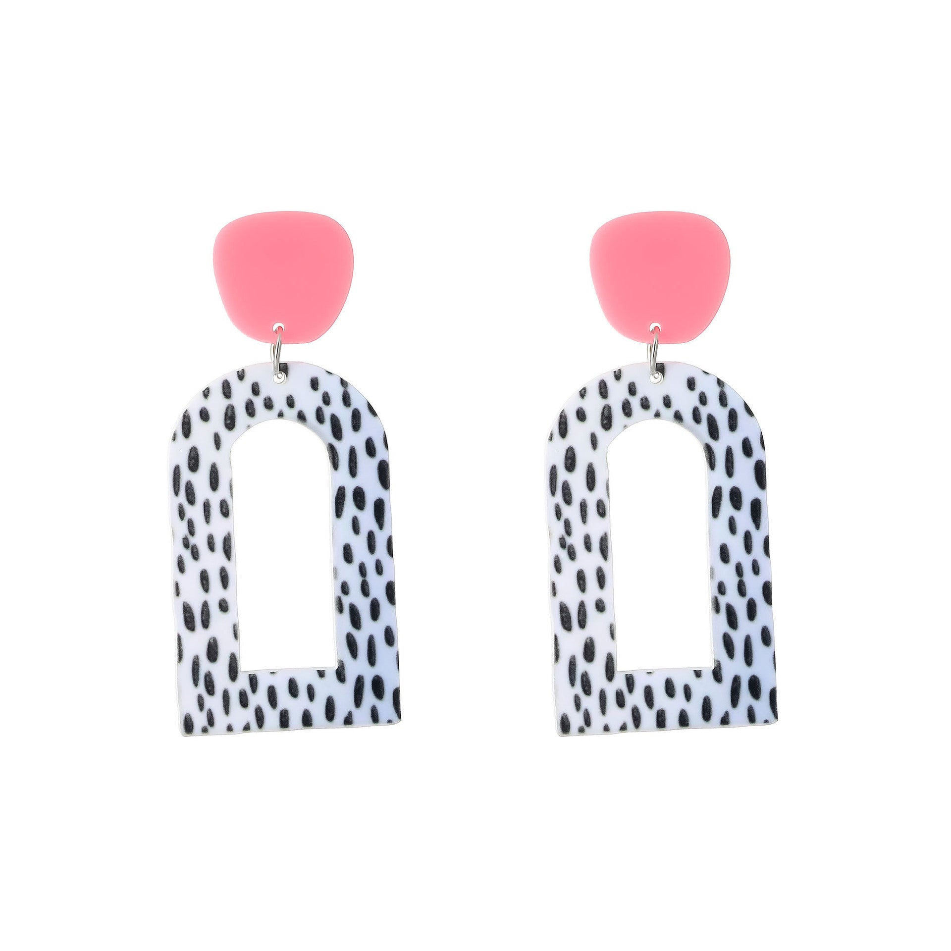 Wholesale Rainbow Flower Eco-friendly Acrylic Earrings