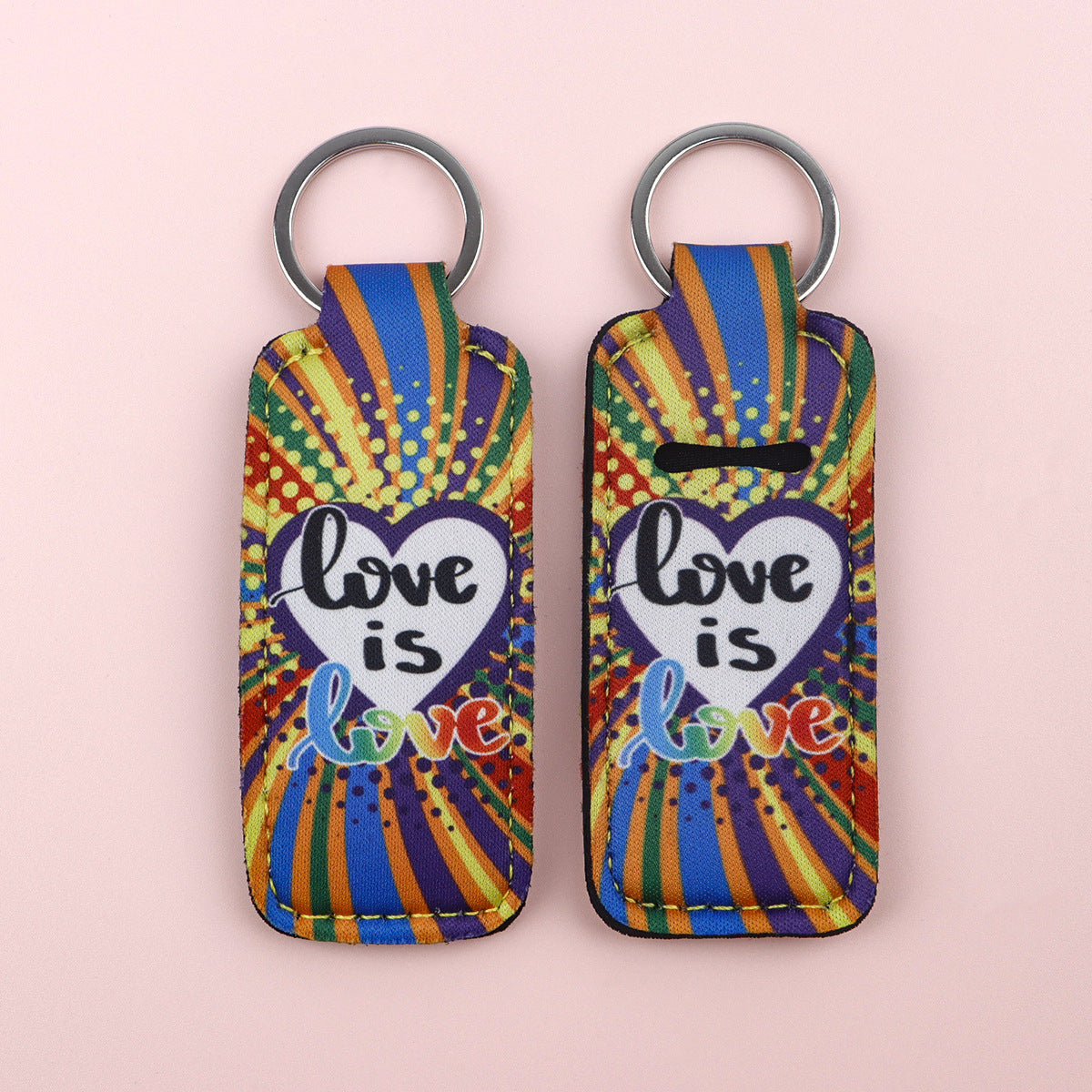 Wholesale 6pcs Love LOVE Lipstick Set Keychain