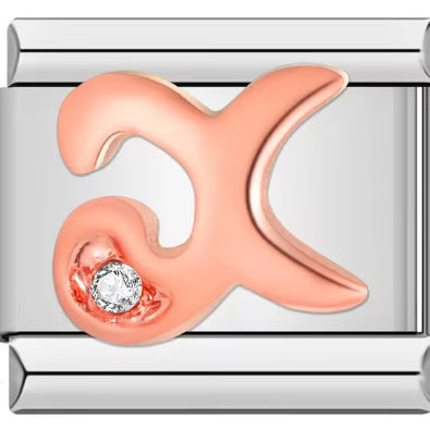 Wholesale Italian Charm Bracelet 9mm DIY 26 Artistic Letters   Creative Stainless Steel Composable Bracelet