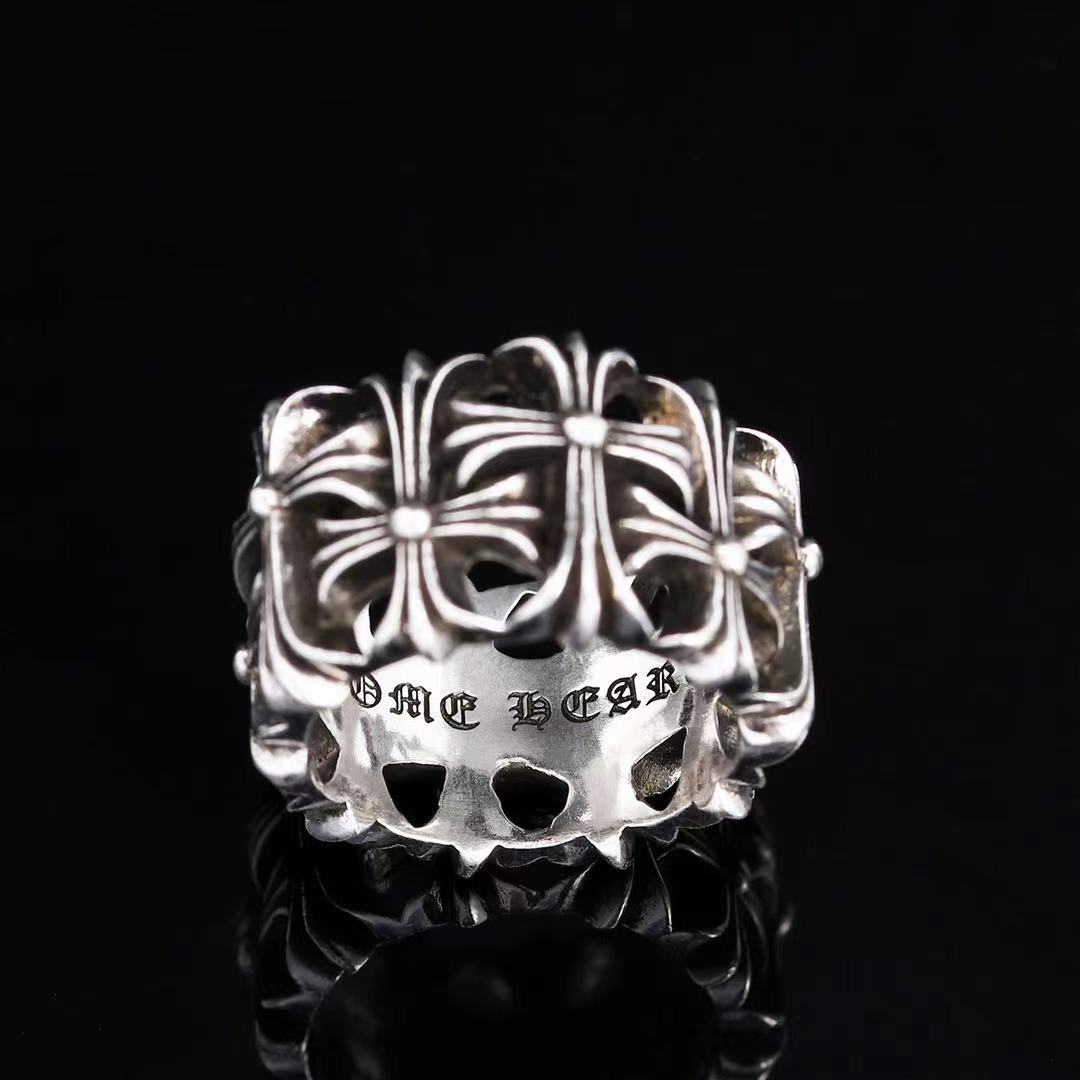 Wholesale Crow's Personality Distressed Ring Round Tomb Ring