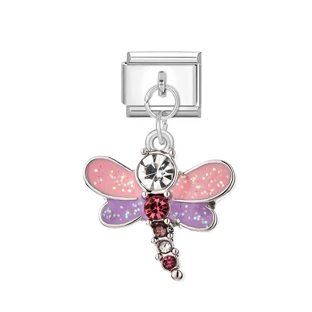 Wholesale Italian Charm Bracelet 9mm DIY Small Animal   Creative Stainless Steel Composable Bracelet