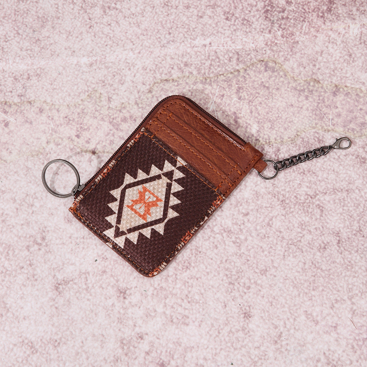 Wholesale Vintage Cotton and Linen Aztec Western Style Bohemian Card Holder Wallet