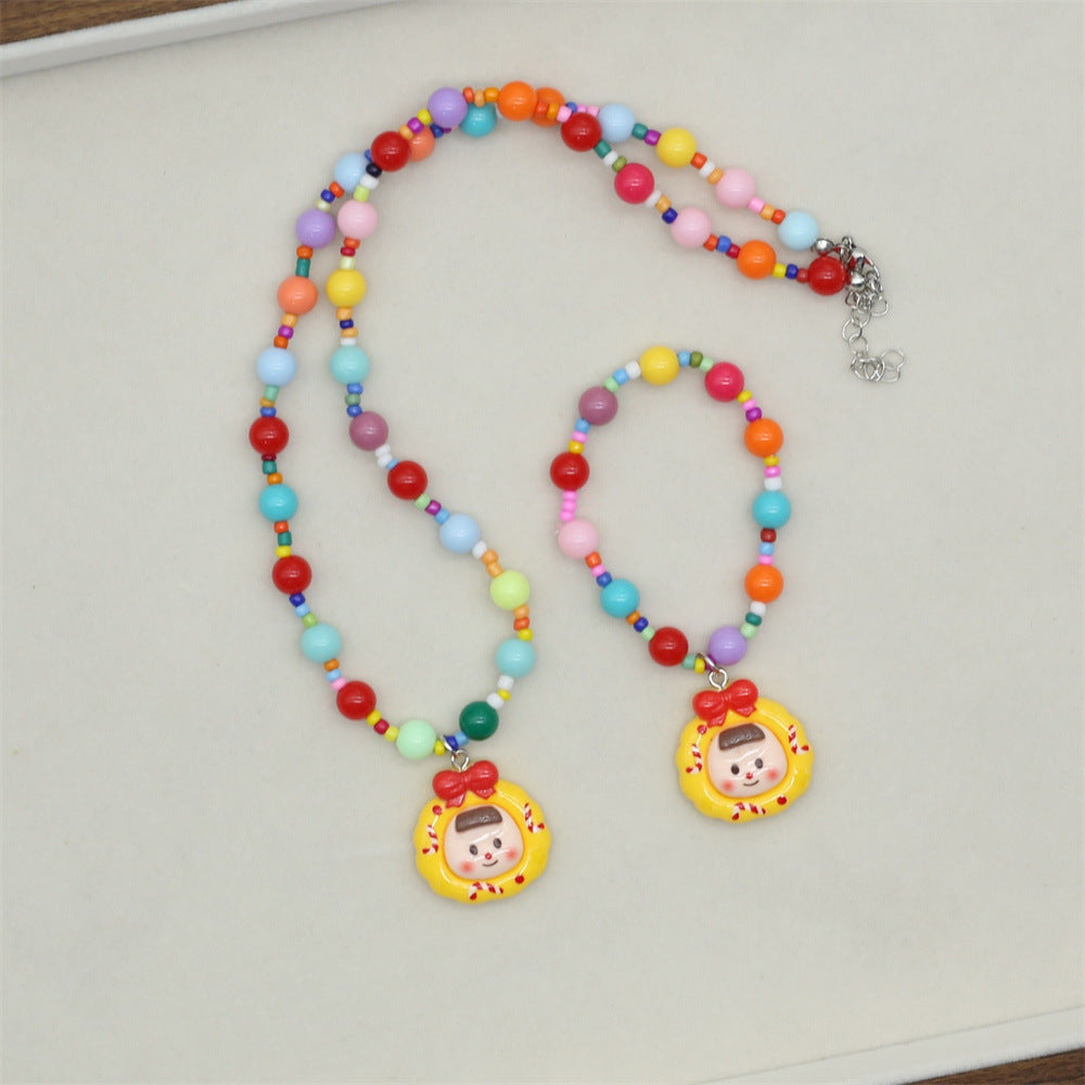 Wholesale  Cute Color Cartoon Necklace