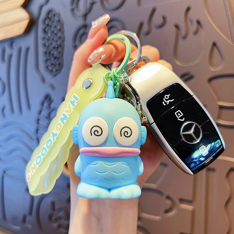 Wholesale Cartoon Cute Fish PVC Soft Glue Keychain Creative Keychain ACCVIP-KC-HangLi006