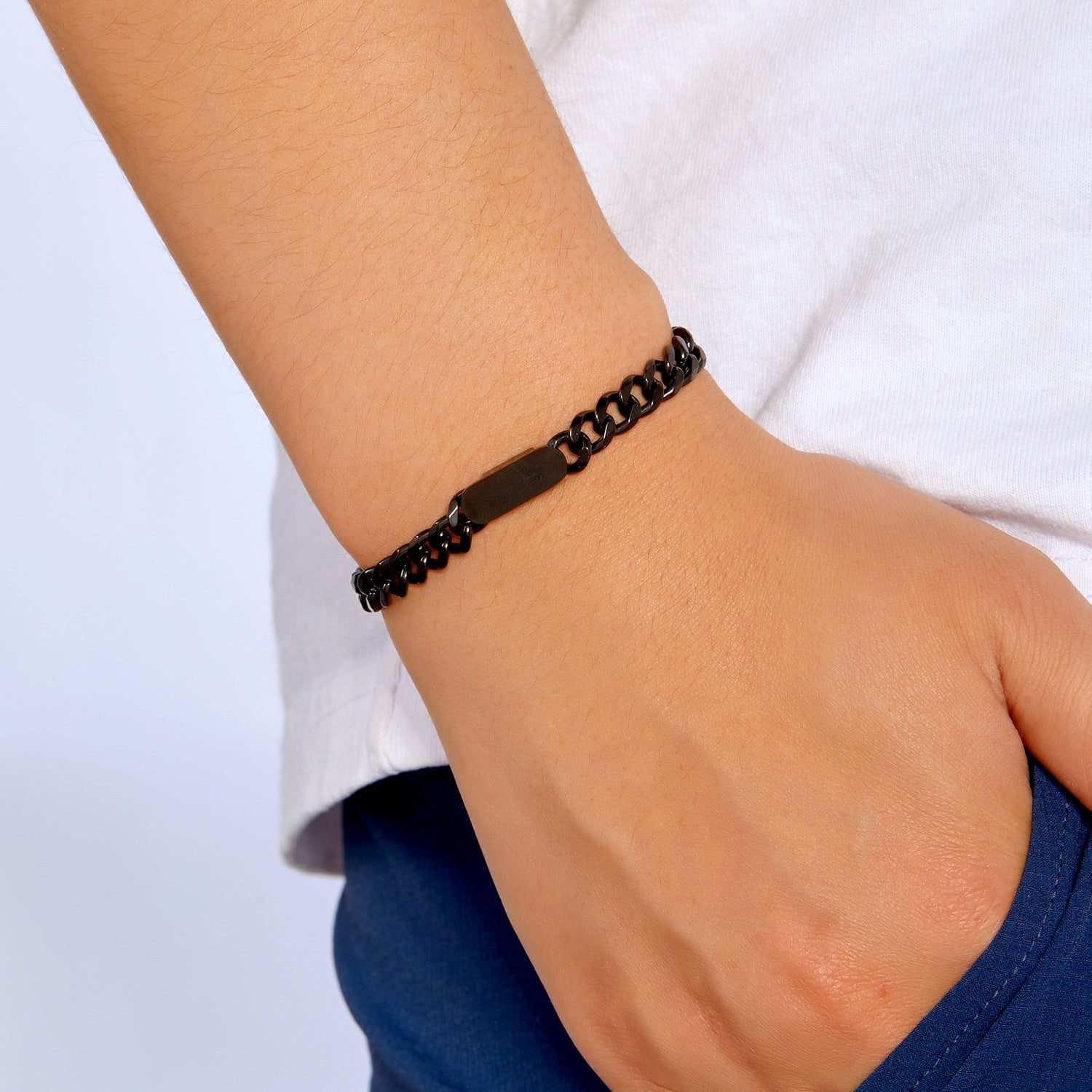 Wholesale Stainless Steel Engraved Bracelet  Metal Jewelry