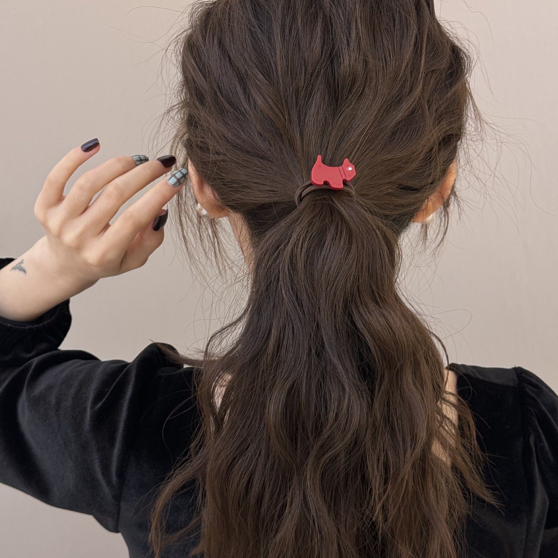 Wholesale Acetate sheet cute cartoon puppy rhinestone hairband