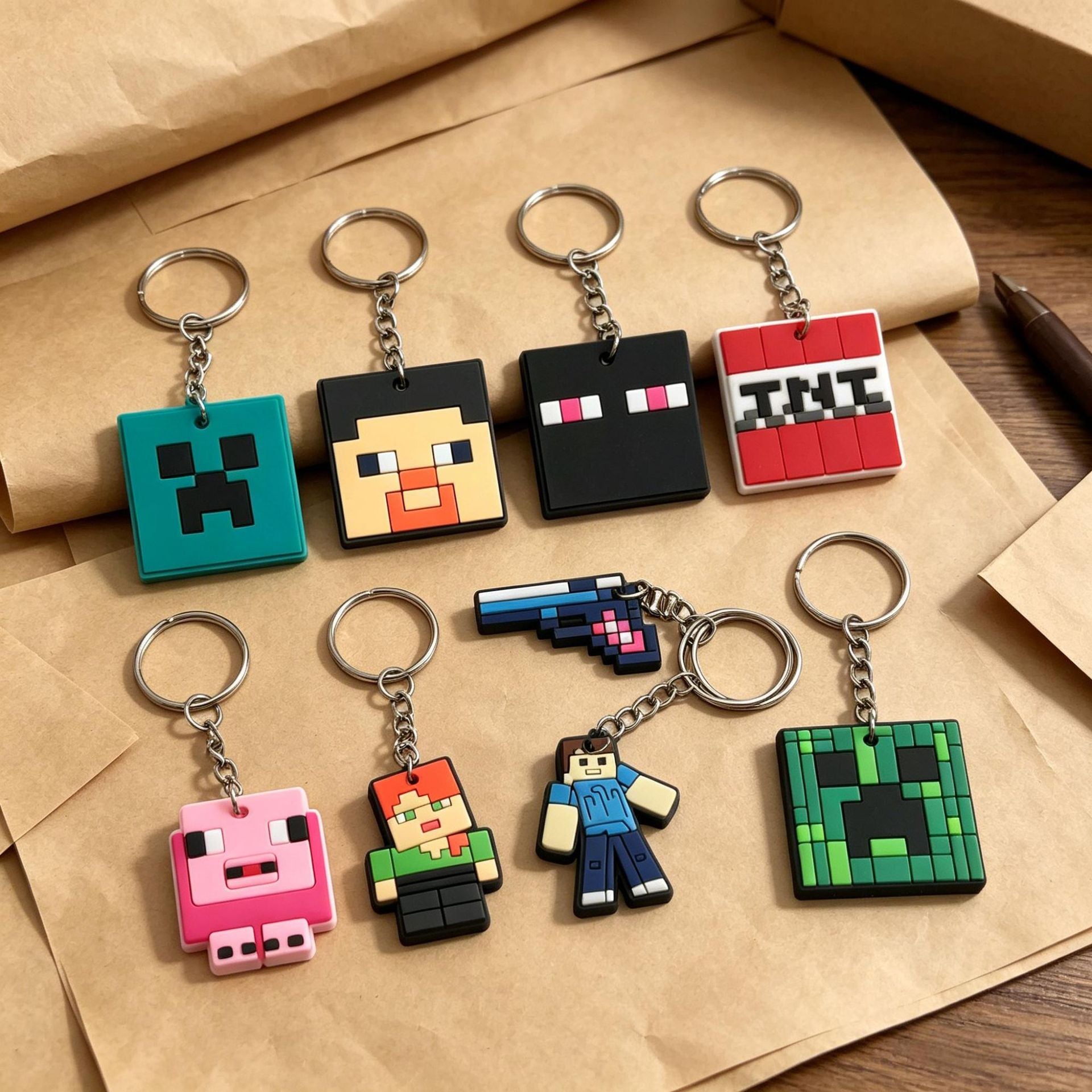 Wholesale  keychains,  backpack charms,  cartoon accessories,  DIY pendants,  PVC metal key chains,  Amazon bestsellers.