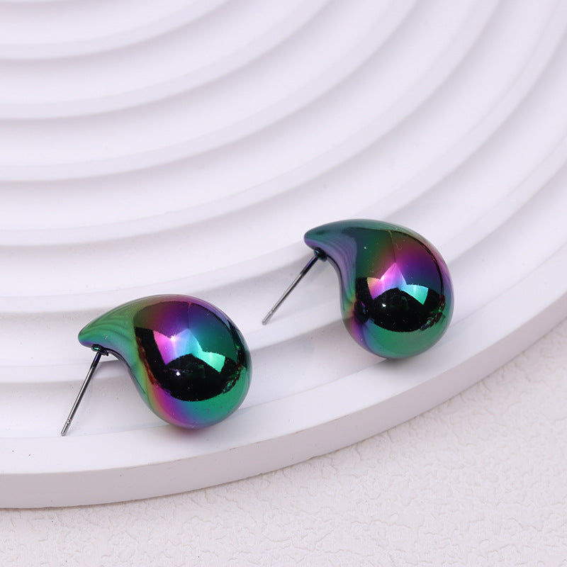 Wholesale Acrylic Glossy Water Drop Earrings ACC-ES-DA012