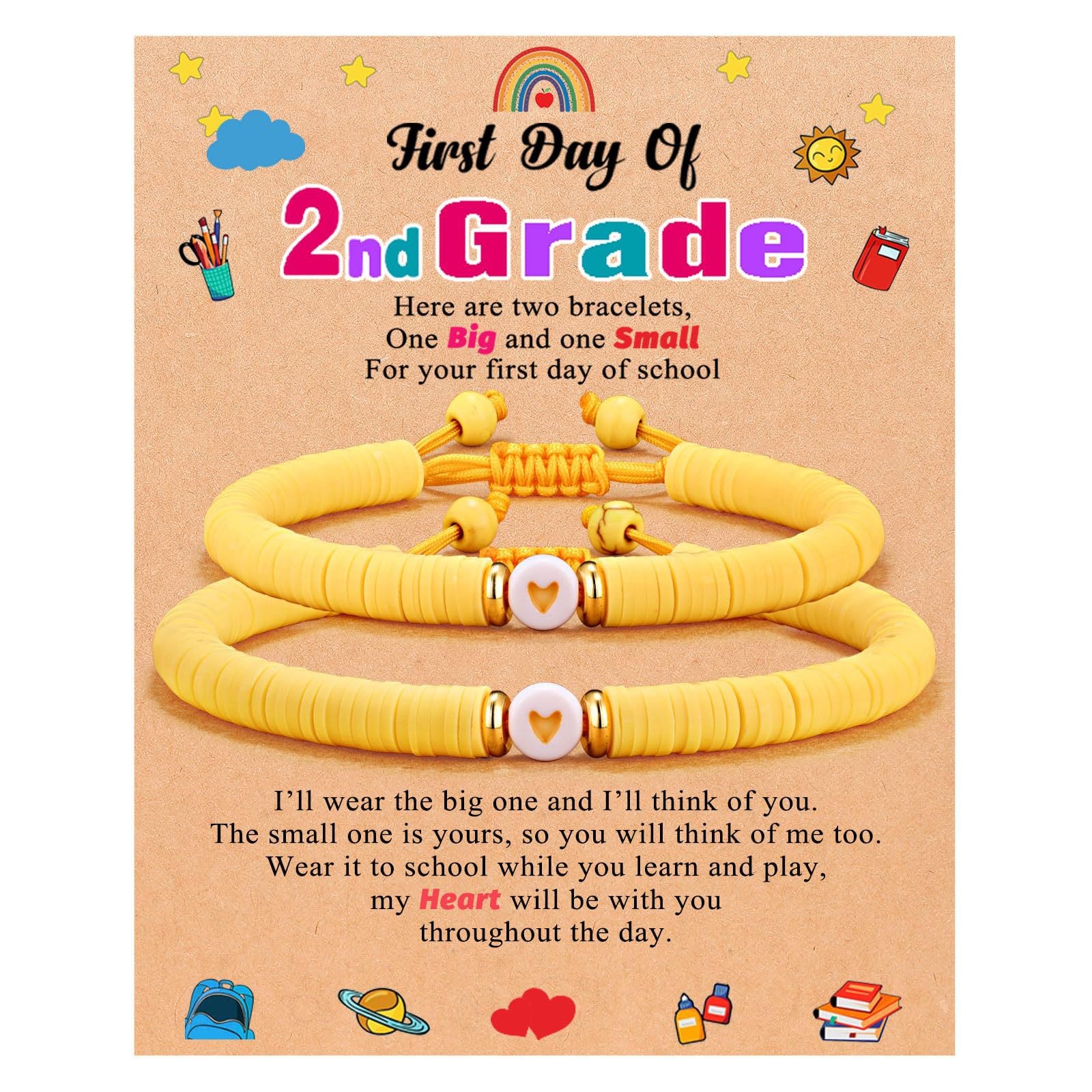 Wholesale Colorful Polymer Clay Bracelets for The Back-to-school Season ACC-BT-FenRui005