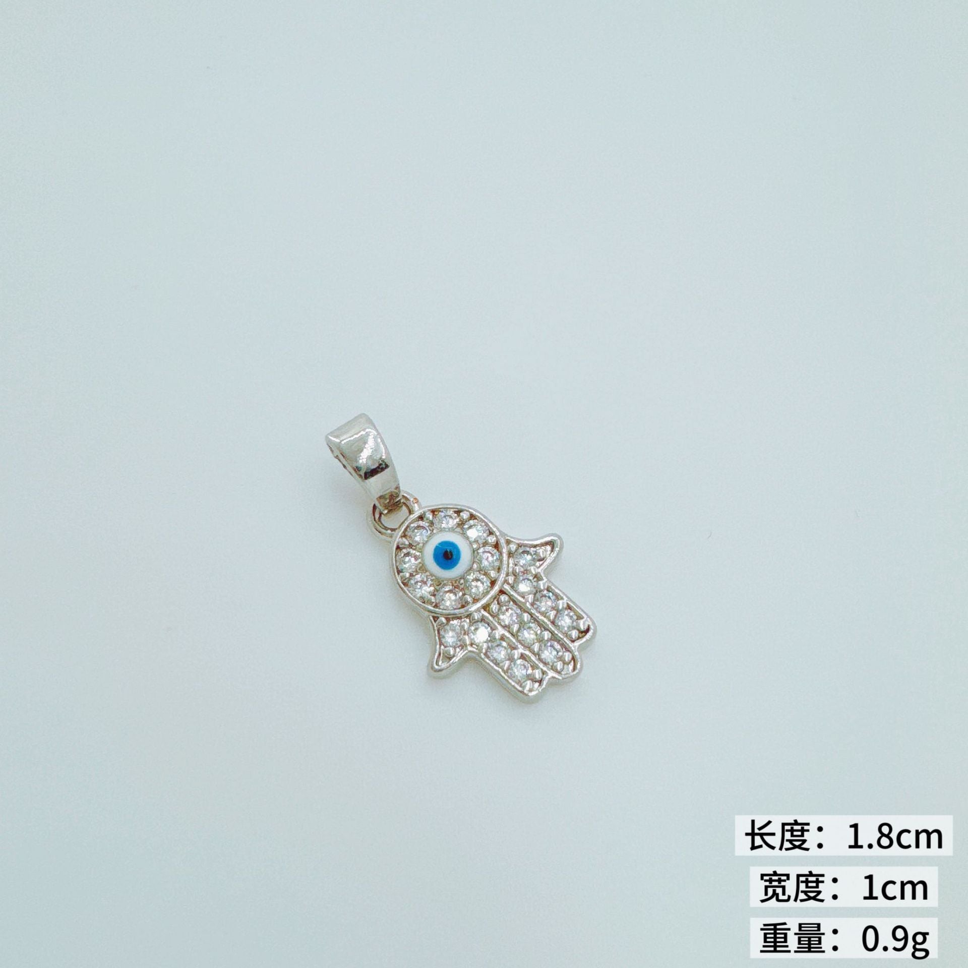 Wholesale Gold Plated Copper Zircon Evil Eye Pendant Charm Fashion Jewelry Accessory for DIY Bracelet Necklace