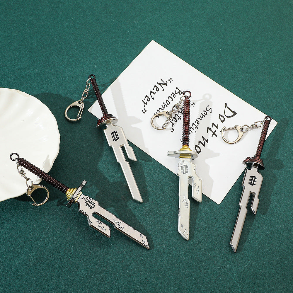 Wholesale Weapon Metal Pendant Keychains