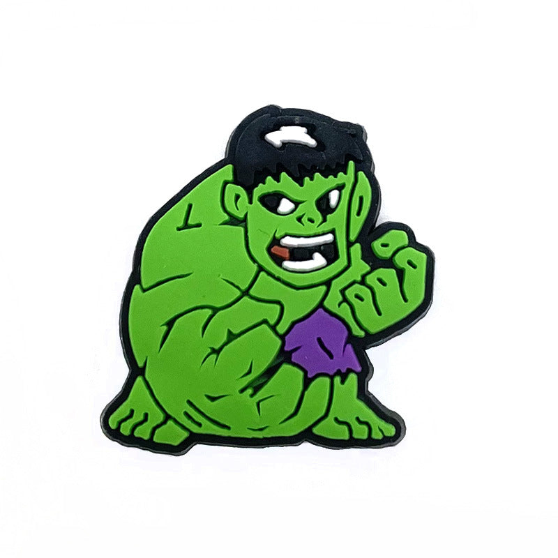 Wholesale 10pcs Soft rubber superhero cartoon Charms