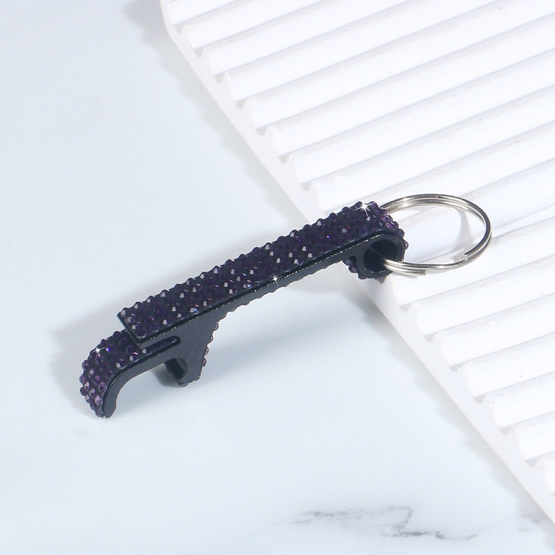 Wholesale Diamond Aluminum Alloy Bottle Wine Opener Keychains ACC-KC-RuiJie005